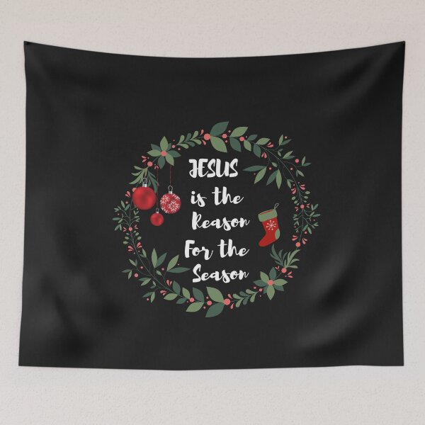 Item preview, Jesus is the reason for the season christmas shirts designed and sold by Faithandpattern.