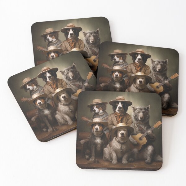 Item preview, Old Timey Band with Wolf designed and sold by Samuelsboro.