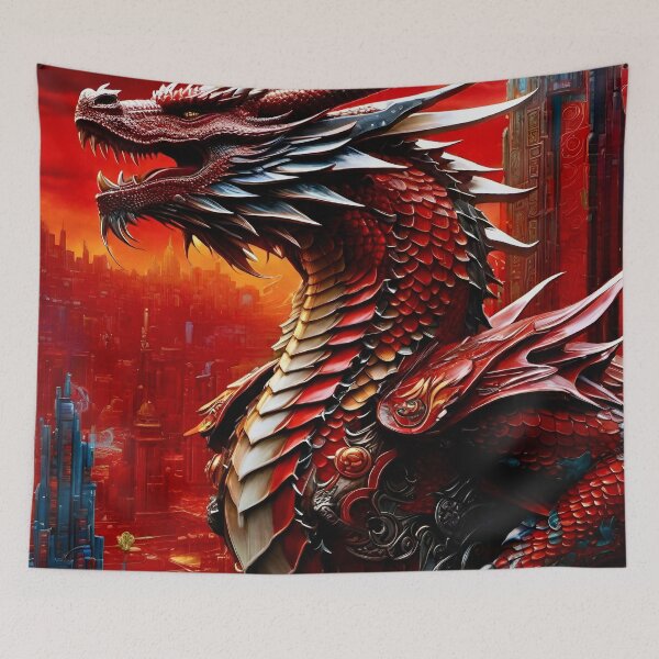 Item preview, Red Dragon - Fantasy Art designed and sold by Delerat7.