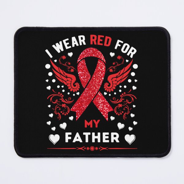 Item preview, I Wear Red For My Father Hiv Aids Awareness Month For Men Wo designed and sold by EagmianPheolea.
