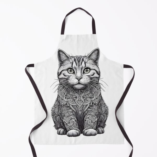 Item preview, Zentangle Cat designed and sold by onlycatdesigns.