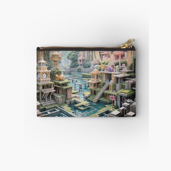 Item preview,  Aquatic Futuristic Temple Jigsaw Puzzles - Unveil the Serenity of Tomorrow's Waters  designed and sold by PuzzleBoxDesign.