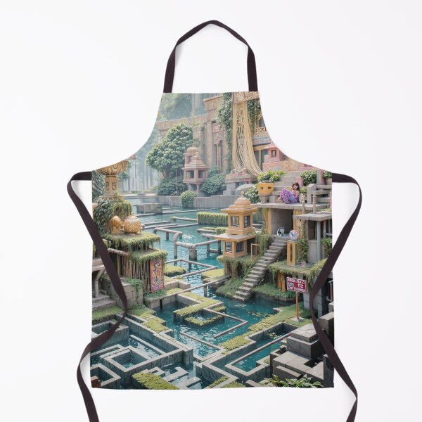 Item preview,  Aquatic Futuristic Temple Jigsaw Puzzles - Unveil the Serenity of Tomorrow's Waters  designed and sold by PuzzleBoxDesign.