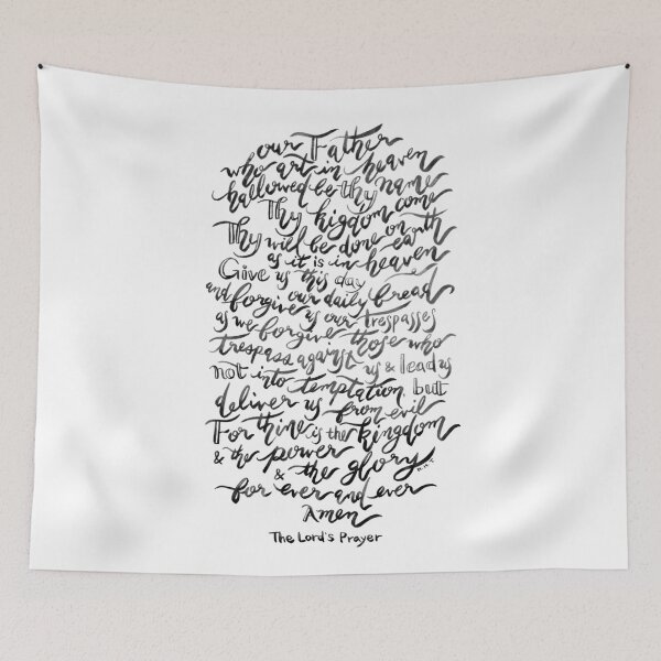 Item preview, The Lord's Prayer - BW designed and sold by joyfultaylor.
