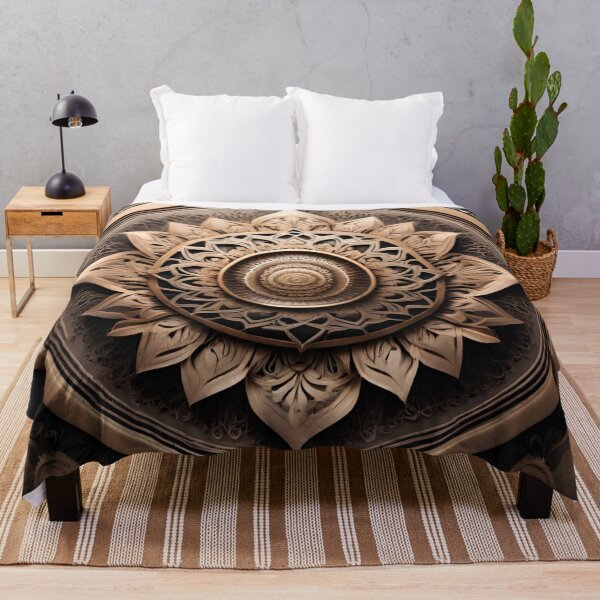 Item preview, Bohemian Bliss Mandala in Rose Gold designed and sold by SpiritualManda.