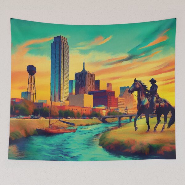 Item preview, Fort Worth at Sunset designed and sold by badguyduh.