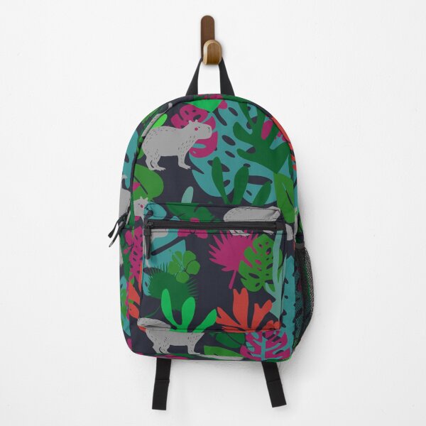 Item preview, Cute Capybara Pattern on Tropical Leaves designed and sold by kapotka.