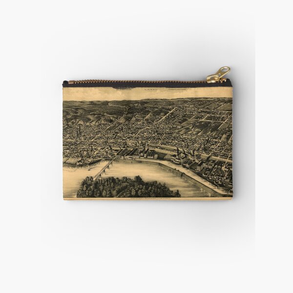 Item preview, Aerial View of Moline, Illinois (1889) designed and sold by allhistory.