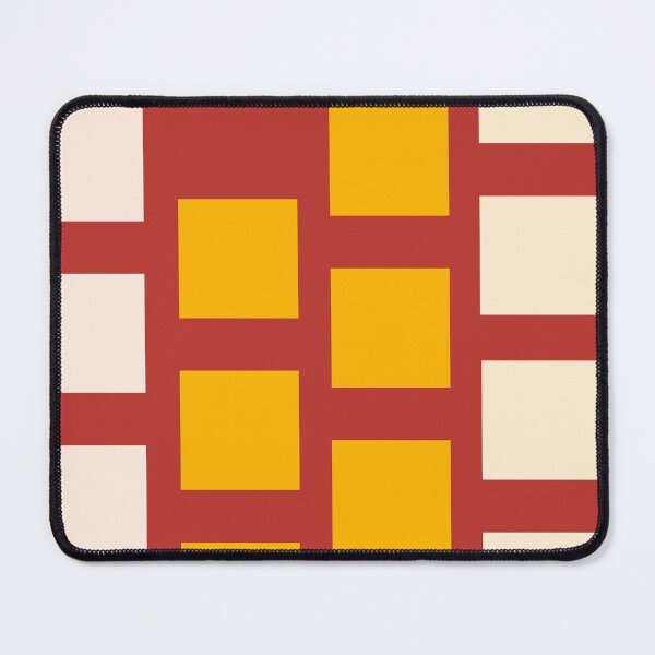 Item preview, Abstract squares geometric yellow beige brown minimal designed and sold by Bojana92.