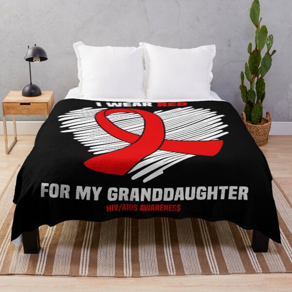 Item preview, I Wear Red For My Granddaughter HIV AIDS Awareness designed and sold by EagmianPheolea.