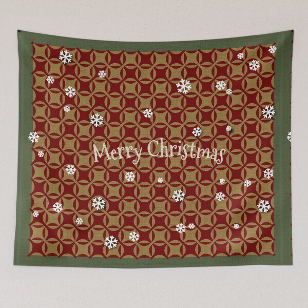 Item preview, Merry Christmas - Scandinavian Yule Checkered Contemporary Design designed and sold by CottonGarb.