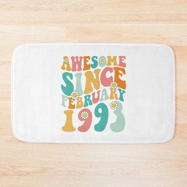 Item preview, Awesome Since February 1993 | Made In 1993 | Retro Groovy Birthday designed and sold by Christina-grich.