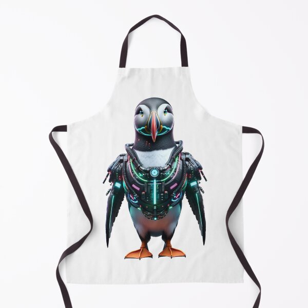 Item preview, Neon Diver - Cyber Puffin designed and sold by MrAI-Store.
