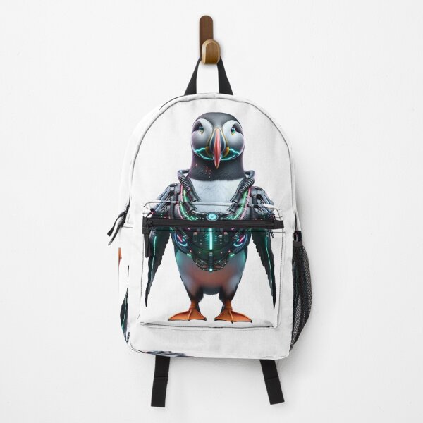 Item preview, Neon Diver - Cyber Puffin designed and sold by MrAI-Store.