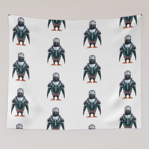 Item preview, Neon Diver - Cyber Puffin designed and sold by MrAI-Store.