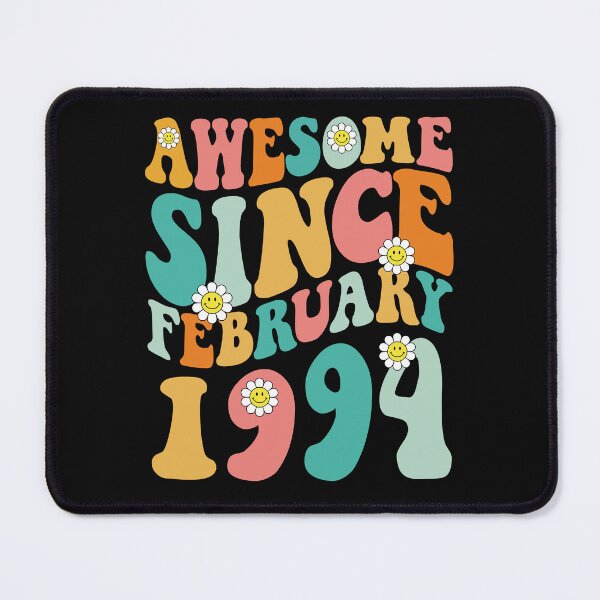 Item preview, Awesome Since February 1994 | Made In 1994 | Retro Groovy Birthday designed and sold by Christina-grich.