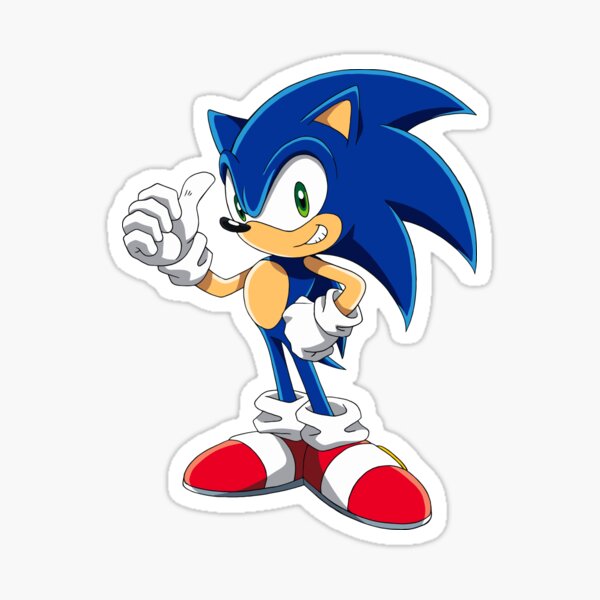 Sonic the Hedgehog Sticker Pack Kids, Blue Hedgehog Skateboard Stickers,  Sonic Video Game Water Bottles & Laptop Stickers Set Waterproof 