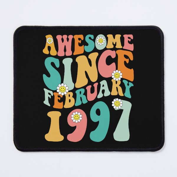 Item preview, Awesome Since February 1997 | Made In 1997 | Retro Groovy Birthday designed and sold by Christina-grich.
