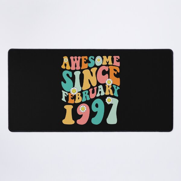Item preview, Awesome Since February 1997 | Made In 1997 | Retro Groovy Birthday designed and sold by Christina-grich.