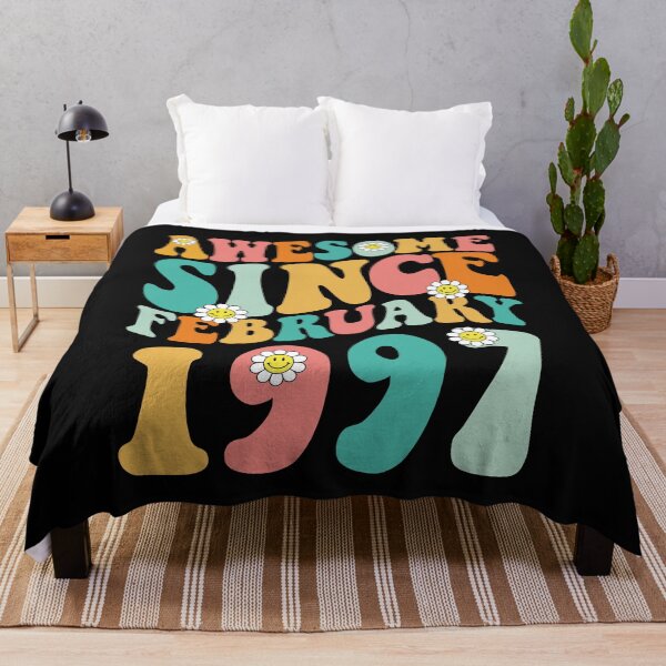 Item preview, Awesome Since February 1997 | Made In 1997 | Retro Groovy Birthday designed and sold by Christina-grich.