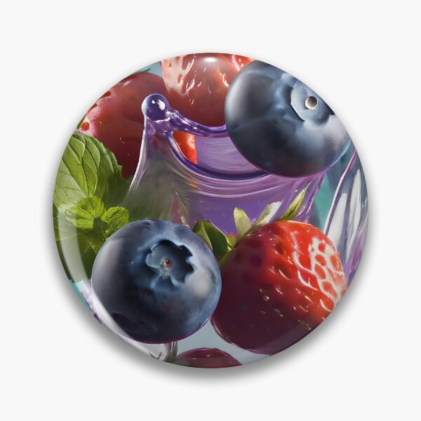Artikelvorschau, Berry Splash mit Erdbeeren und Blaubeeren entworfen und verkauft von Lisa Pearlman.