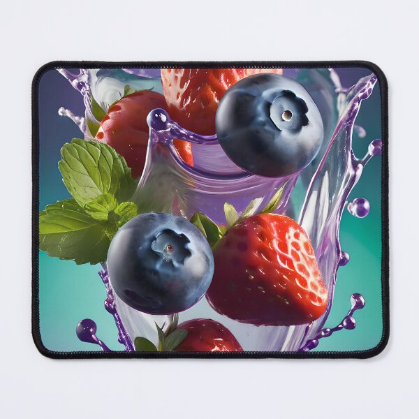 Item preview, Berry Splash with Strawberries and Blueberries designed and sold by Lisa Pearlman.