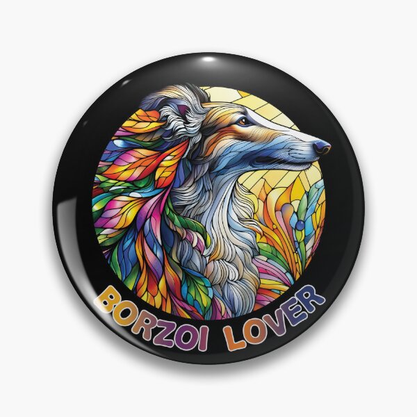 Item preview, Borzoi lover, stained glass. I love borzois. designed and sold by MrPila.