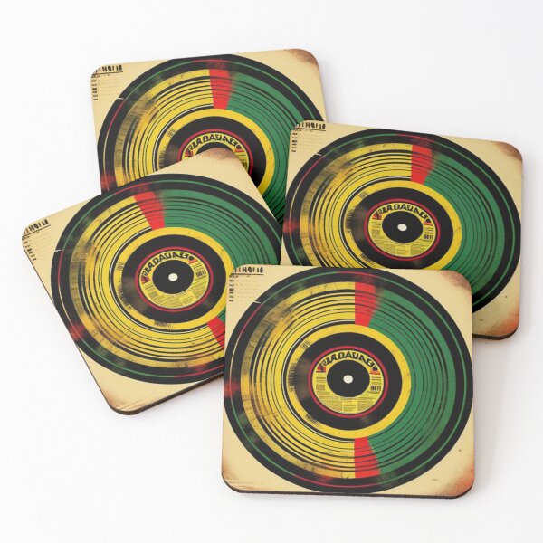 Item preview, Reggae Music Rasta Colors Vinyl Album designed and sold by musicgeniusart.