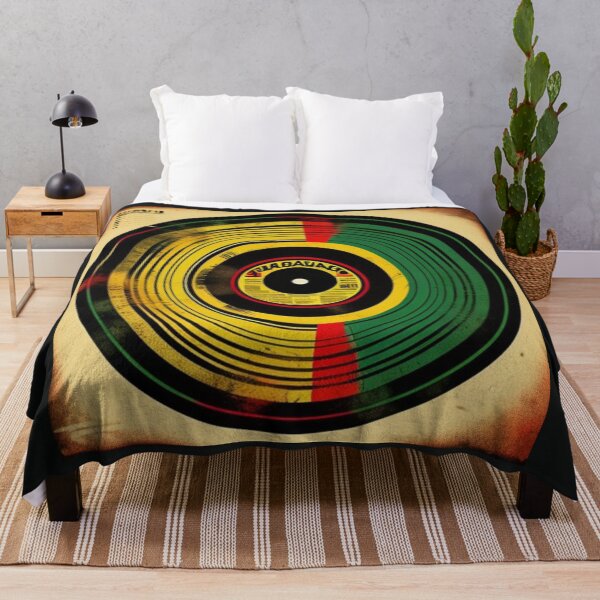 Item preview, Reggae Music Rasta Colors Vinyl Album designed and sold by musicgeniusart.