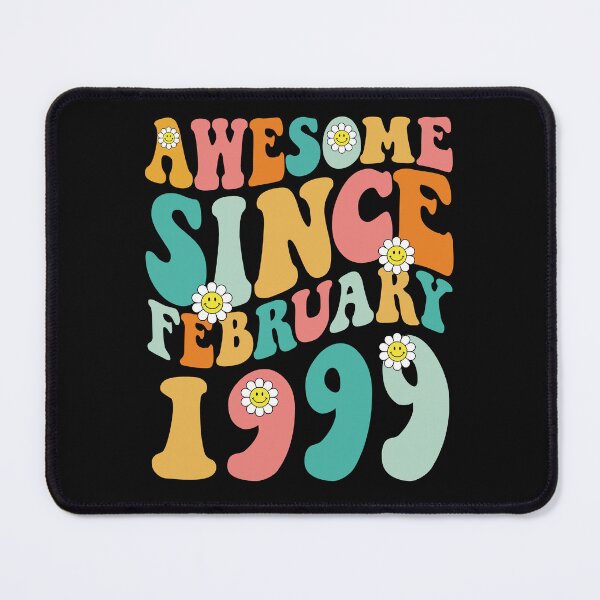 Item preview, Awesome Since February 1999 | Made In 1999 | Retro Groovy Birthday designed and sold by Christina-grich.
