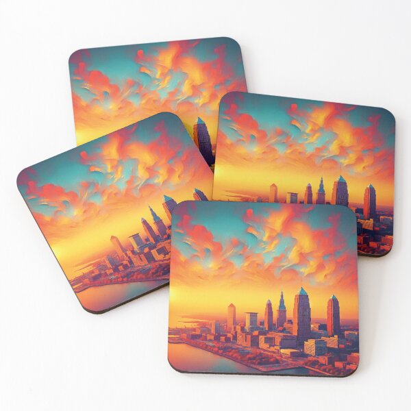Item preview, Cleveland at Sunset designed and sold by badguyduh.