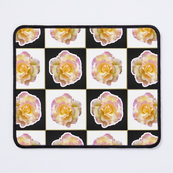 Item preview, Peach Rose Chequerboard designed and sold by images4design.