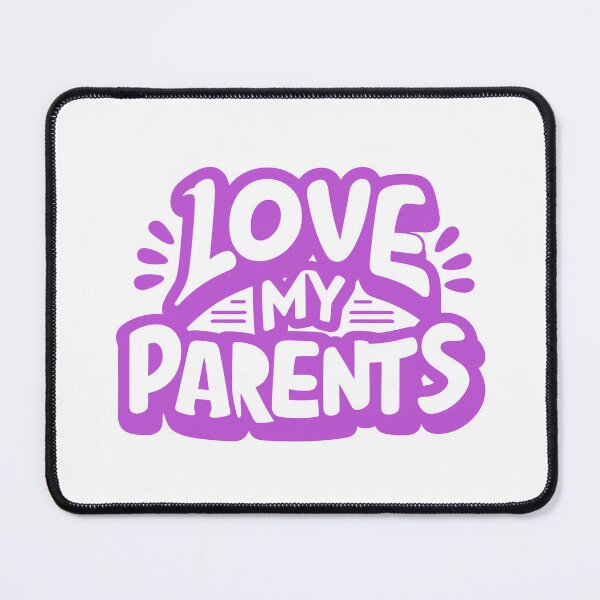 Item preview, In the Heart's Spotlight: I Love My Parents Pink designed and sold by EmeraldeaArt.