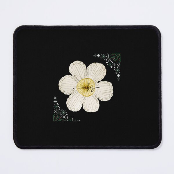 Item preview, white floral crochet pocket - a knitted flower pocket designed and sold by BWAYZ.