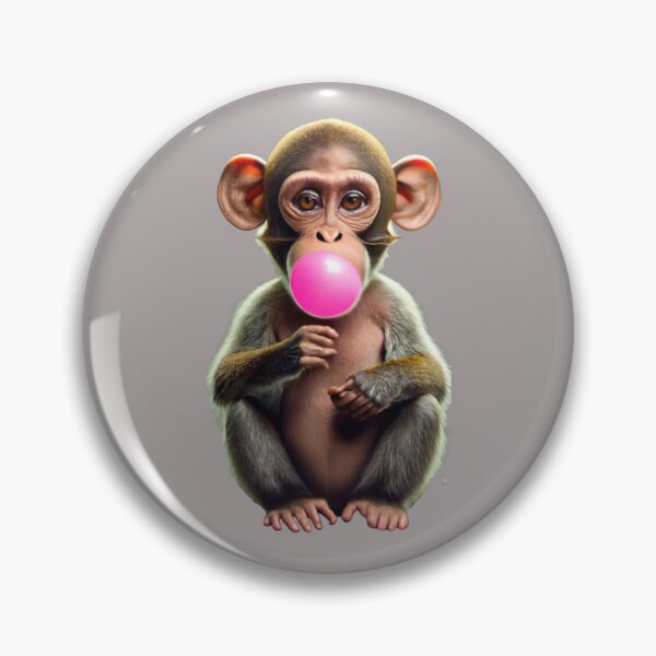 Item preview, Monkey blowing bubble - monkey with chewing gum fun shirt designed and sold by Superdealkoeln.
