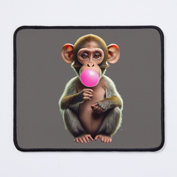 Item preview, Monkey blowing bubble - monkey with chewing gum fun shirt designed and sold by Superdealkoeln.