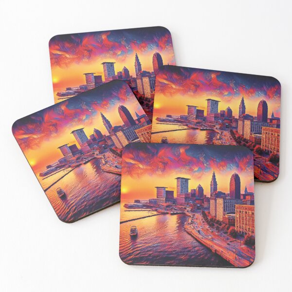 Item preview, Cleveland at Sunset designed and sold by badguyduh.