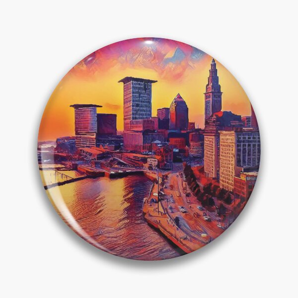 Item preview, Cleveland at Sunset designed and sold by badguyduh.