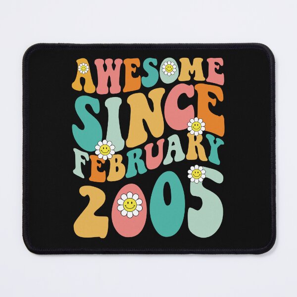 Item preview, Awesome Since February 2005 | Made In 2005 | Retro Groovy Birthday designed and sold by Christina-grich.