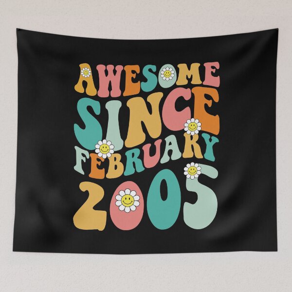 Item preview, Impresionante desde febrero de 2005 | Fabricado en 2005 | Cumpleaños retro maravilloso designed and sold by Christina-grich.