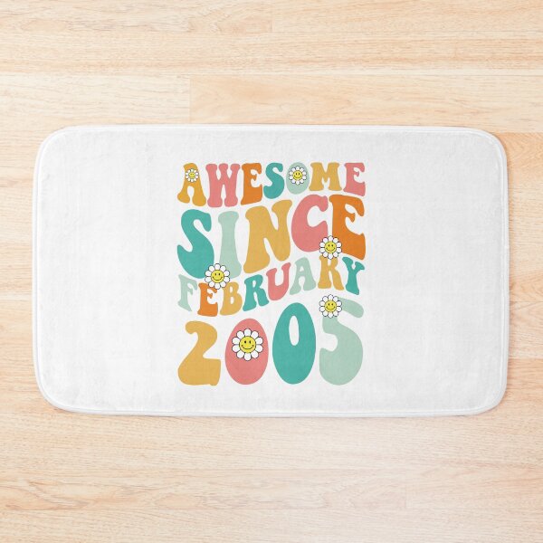 Item preview, Awesome Since February 2005 | Made In 2005 | Retro Groovy Birthday designed and sold by Christina-grich.
