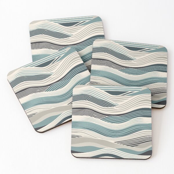 Item preview, Wave pattern 1 designed and sold by blackwhiteblue.