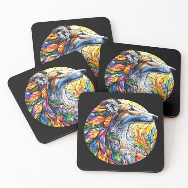 Item preview, Borzoi, stained glass. I love borzois. designed and sold by MrPila.