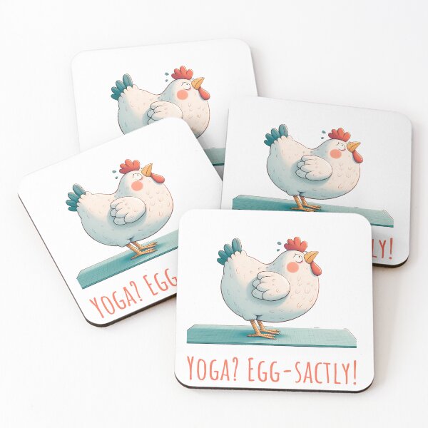 Item preview, Yoga Chicken in a Peaceful Pose designed and sold by Studio Harmonia.