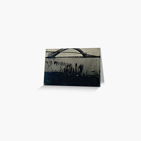 Bayonne Bridge, NJ. Tintype Photograph Greeting Card
