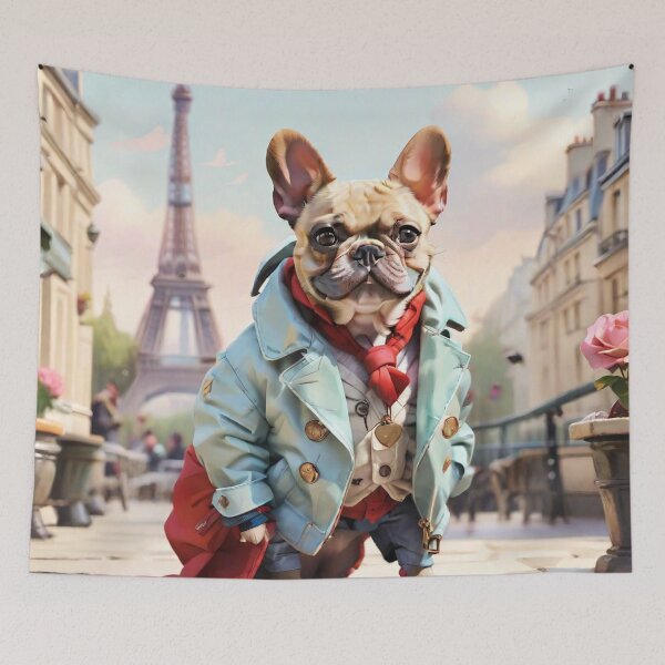 Item preview, Frenchie in Paris designed and sold by cipoprimo.