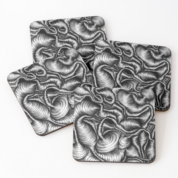 Item preview, Squiggles pattern designed and sold by Wasted Potential ink.