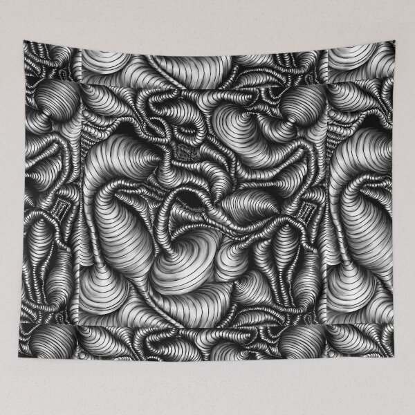 Item preview, Squiggles pattern designed and sold by Wasted Potential ink.