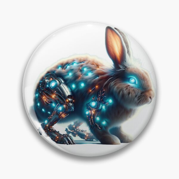 Item preview, Digital Hopper - Cyber Rabbit designed and sold by MrAI-Store.