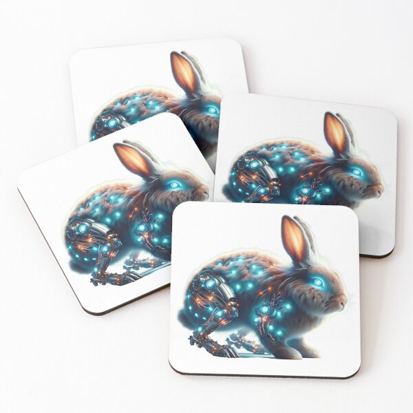 Item preview, Digital Hopper - Cyber Rabbit designed and sold by MrAI-Store.